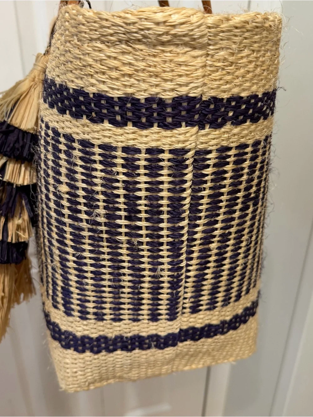 Mar y sol Ibiza Tote 100% woven sisal basket tote - Picture 4 of 16